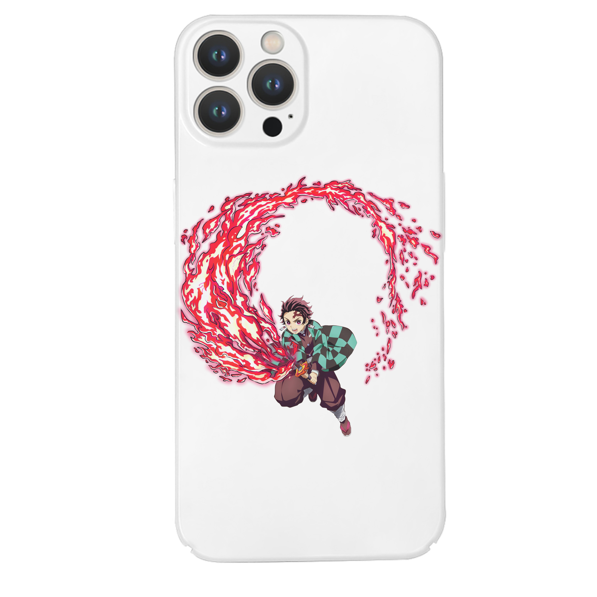 （画像用） 鬼滅の刃 竈門 炭治郎／かまど たんじろう Kamado Tanjirou 【iPhone 14シリーズ対応】ハードケース